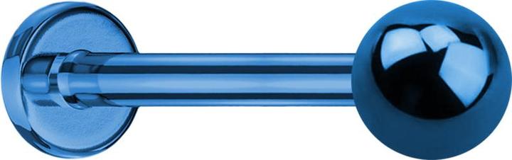 Produktbild Star Piercing Micro Labret dunkelblau mit Kugel (ohne Messing, Titan G23)
