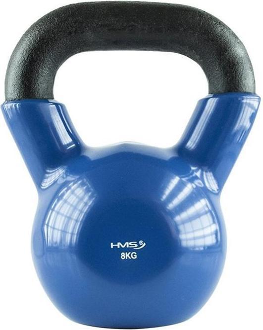Immagine prodotto HMS Kettlebell in vinile da 8 kg nero KNV08 (1 x 8 kg)