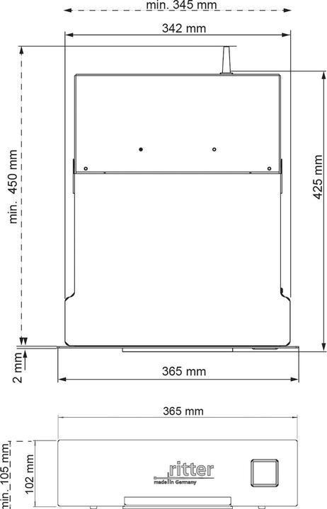 Immagine prodotto Dr. Ritter Aspirapolvere da incasso con piedistallo SES 10 (10.50 cm)