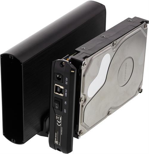 Image du produit Deltaco HDD case SATA 3.5 "USB 3.0, noir (3.5")