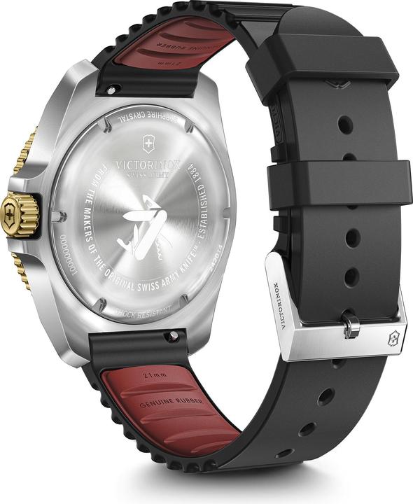 Immagine prodotto Victorinox Journey 1884 Quarzo Tre Lancette Acciaio e Minerale, Orologi subacquei, 43 mm, Quadrante nero (Orologio sub, 43 mm)