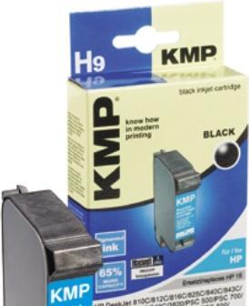 Productafbeelding KMP H9 inktcartridge compatibel met HP C 6615 D (BK)
