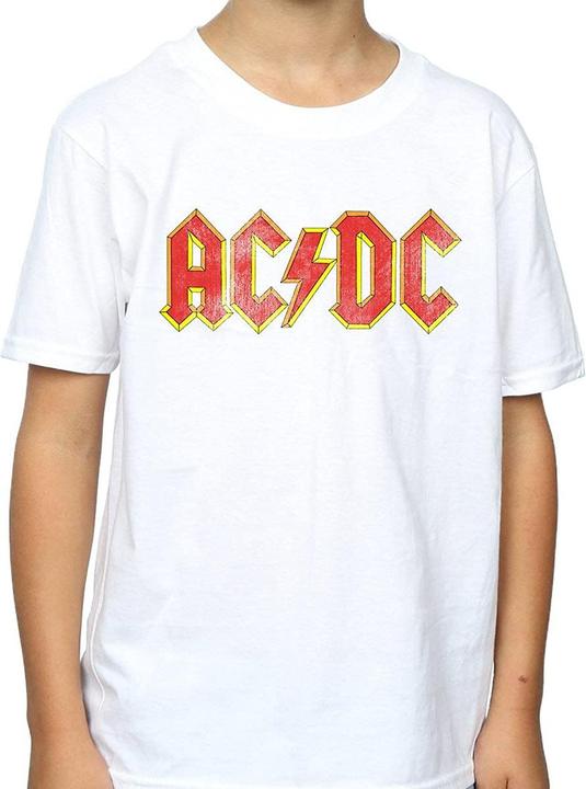 Immagine prodotto AC/DC T-shirt da bambino in cotone con logo (angosciato) (140, 146)