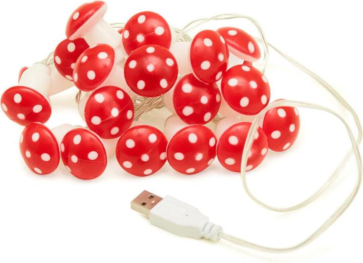 Kikkerland Mushroom String Lights (0.12 m)