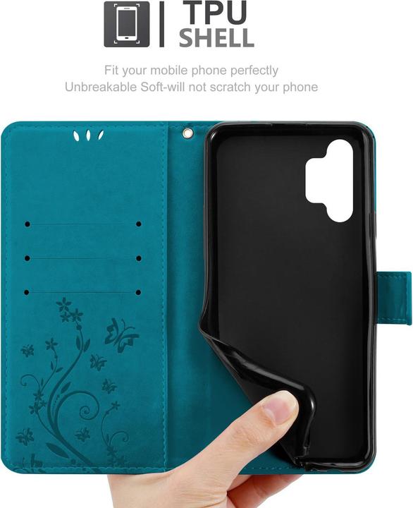 Actual product image Cadorabo Flower Book Cover (Samsung Galaxy A32)