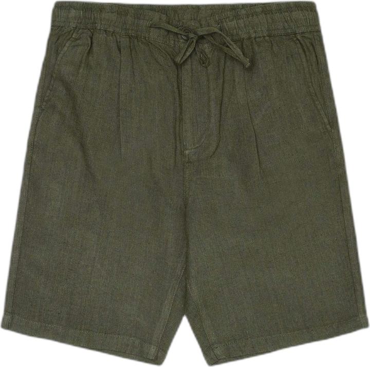 Actual product image Knowledge Cotton Apparel Loose Linen Shorts Burned Olive (XL)
