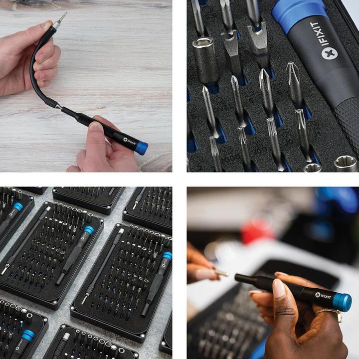 Produktbild iFixit Mako Precision Bit Set (1, 2, T TR 10, TR8, T TR 15, T TR 20, T TR 25, J 00, Y0, J 000, J 1, 1mm, J 0, PH0000, Y 00, Y 000, P6, Y 1, 0.7 mm, TR9, TR7, TR6, 4 mm, 2 mm, PH1, 5 mm, PH2, 4.5 mm, 1.3 mm, T3, 0.9 mm, 3.5 mm, T2, PH00, T5, P2, T4, 2.5 mm, 5.5 mm, PH0, 3 mm, P5, 1.5mm)