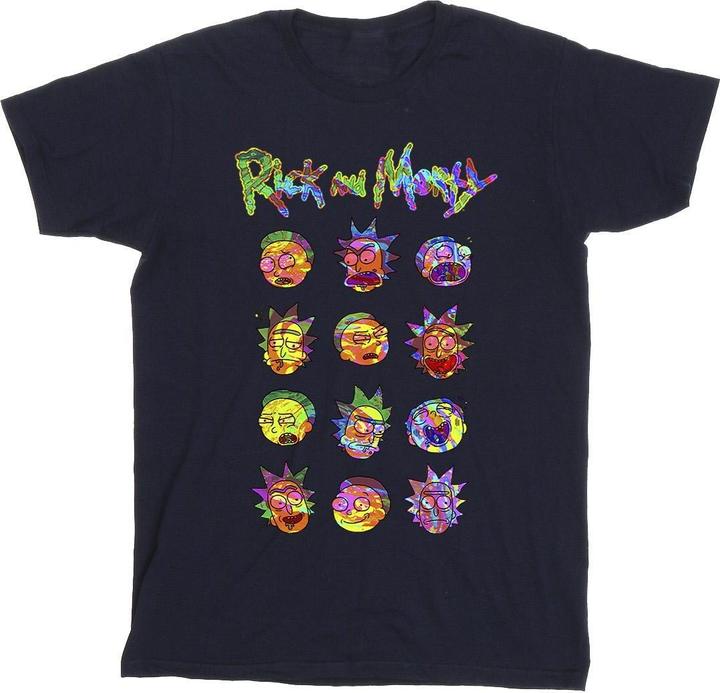 Image du produit Rick And Morty - T-shirt TIE DYE FACES - Homme (L)