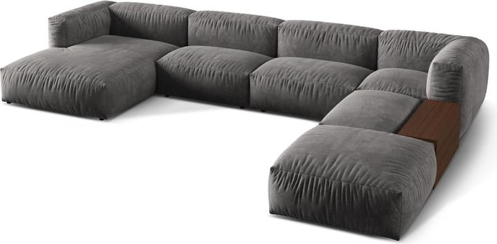 Actual product image Micadoni Modular Panoramic Right Corner Sofa, "Martina", 5 Seats, 406x280x75 Made in Europe (Sofa landscape)