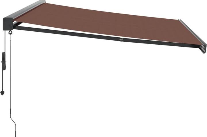 Actual product image VidaXL Markise Gelenkarmmarkise Sonnenmarkise Automatisch Braun 450x300cm (4.50 m)