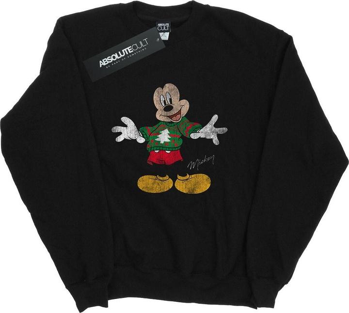 Disney Mickey Mouse Christmas Jumper Sweatshirt (M)
