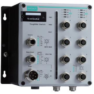 Produktbild Moxa En50155 Managed M12 Ethernet Switch (TN-5510A-8POE-2GTXBP-WV-CT-T) - Ethernet