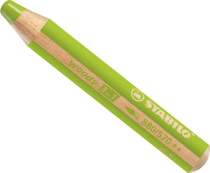 Image du produit STABILO woody 3 en 1 crayon de couleur (Vert clair, 1 x)