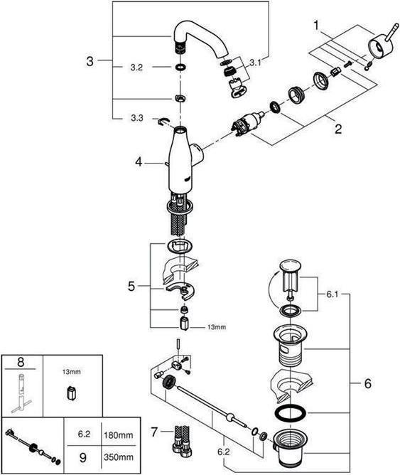 Produktbild Grohe Essence Einhand-Waschtischbatterie M-Size