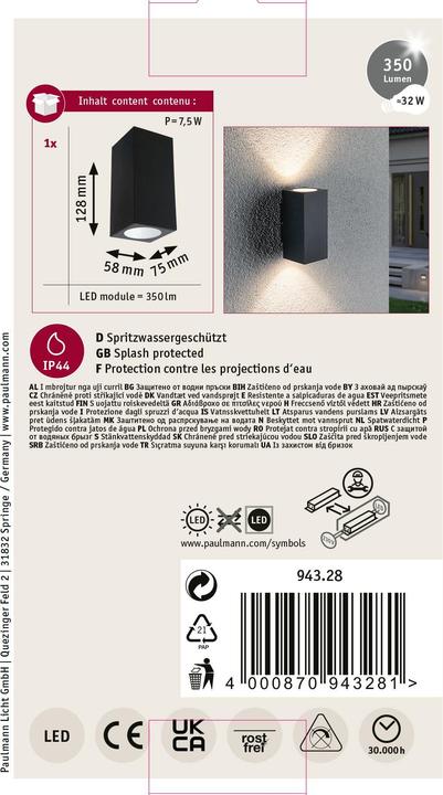 Produktbild Paulmann Flame (390 lm, IP44)