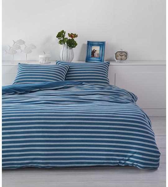 Immagine prodotto Living Home Maglia melange double face (Set di biancheria da letto, 135 x 200 cm, 80 x 80 cm)