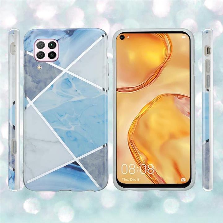 Actual product image Cadorabo IMD TPU Colorful Marble Cover (Huawei P40 Lite, Huawei Nova 6 SE, Huawei Nova 7i)