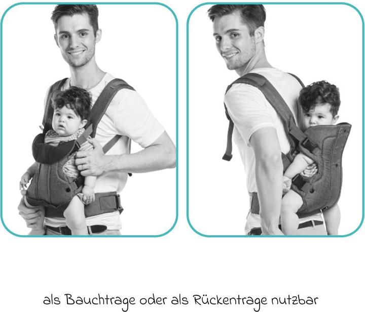 Produktbild Fillikid Babytragen & Tragetücher Babytrage Walk 4in1 für Bauch- und Rückentrageposition