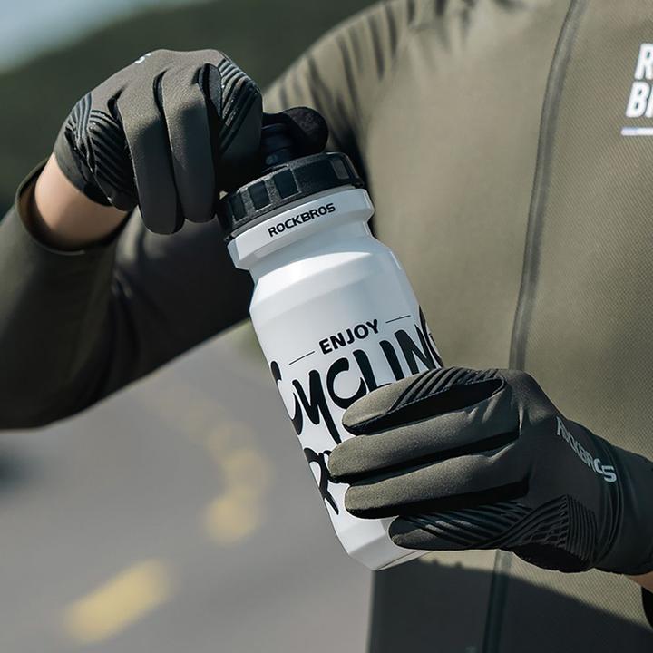 Produktbild Rockbros cycling gloves spring/summer/autumn, full, size: XXL - black (XXL)