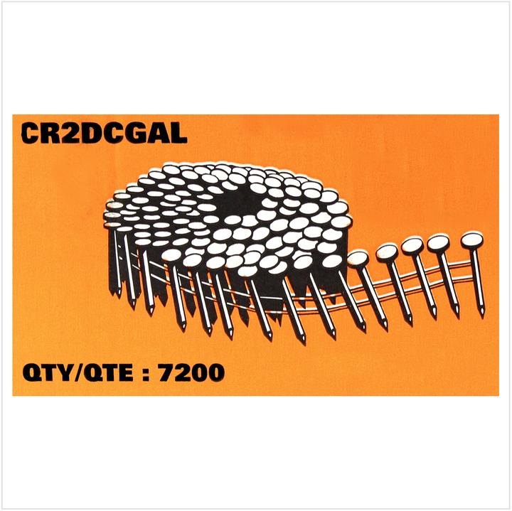 Image du produit Bostitch CR2DCGAL Clou galvanisé pour toiture 3.05-22 GAL8 7.2M 7/8" / 22 mm lisse - 7200 pièces (7200 pièce(s), 22 mm)