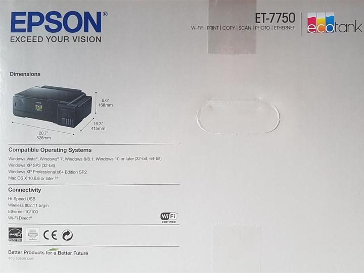Image du produit Epson ET-7750 EcoTank Photo (Réservoir d'encre, Couleur)
