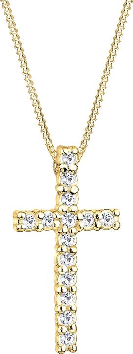Produktbild Elli mit Kreuz-Anhänger verziert mit Kristallen (Sterling Silber, 45 cm)