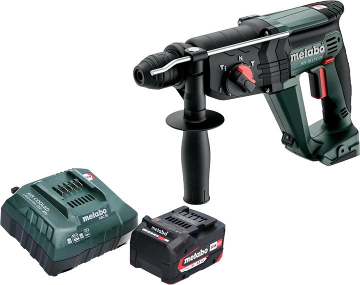 Produktbild Metabo KH 18 LTX 24 Akku Kombihammer 18 V 2,1 J SDS Plus + 1x Akku 4,0 Ah + Ladegerät (Ohne externe Stromquelle)