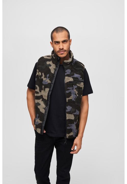 Image du produit Brandit Gilet en polaire Teddy Taille S Couleur camouflage foncé (S)