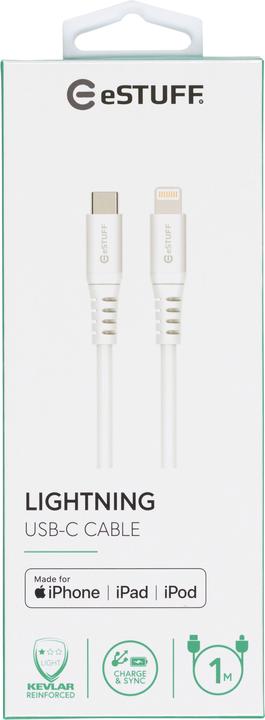 Immagine prodotto eSTUFF Cavo USB-C Lightning MFI 1m (1 m, USB 2.0)