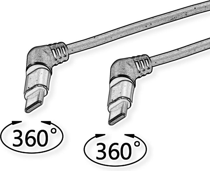 Produktbild Roline USB 2.0 Kabel, Typ-C - Typ-C, ST/ST (2 m, USB 2.0)