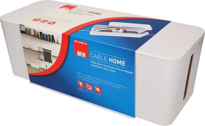 Produktbild Max Hauri Cable Home Kabelmanagement Set: Box gross + Power-Station + Spiralschlauch