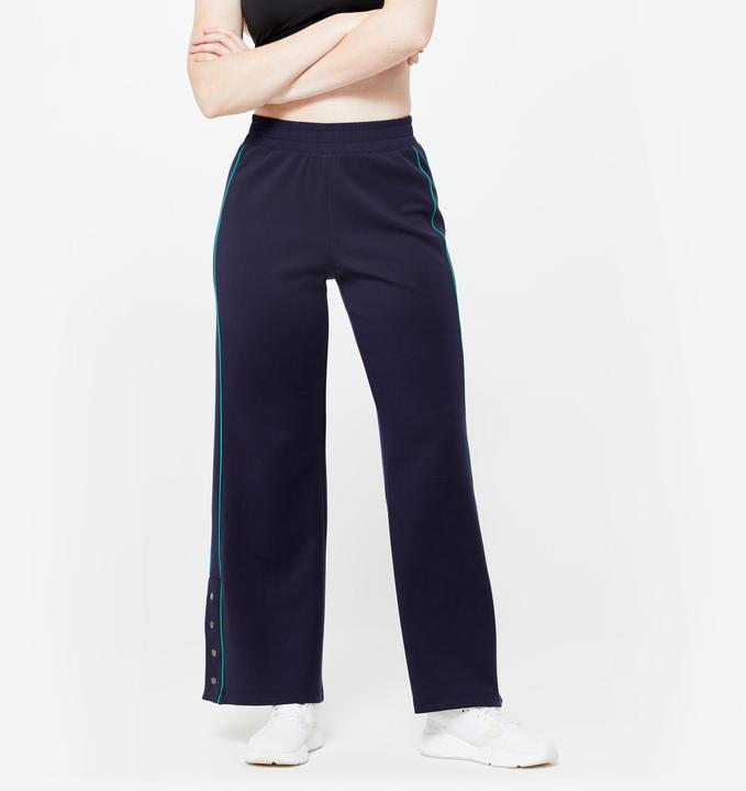 Image du produit Domyos Pantalon de jogging Wide Leg - Heritage bleu foncé/vert (W35)