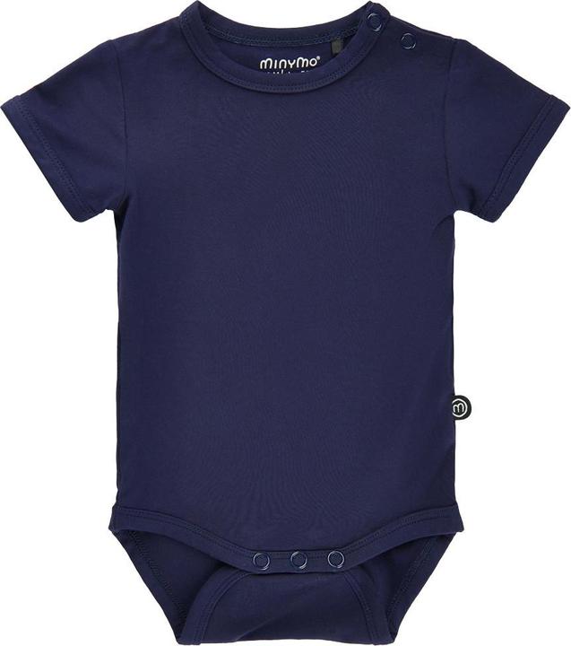 Minymo Kurzarm-Body Bamboo Dark Navy Gr. 74 (74)