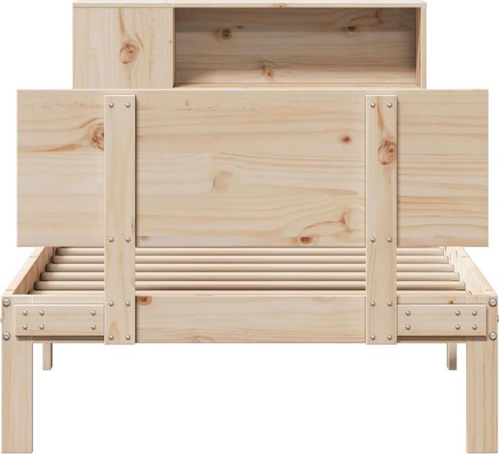 Productafbeelding VidaXL Massief houten bed Houten bed met plank zonder matras 90x200cm grenen (90 x 200 cm)