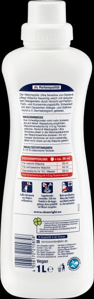 Actual product image dm Denkmit Fabric softener Ultra Sensitive (40 Washing cycles, Liquid)