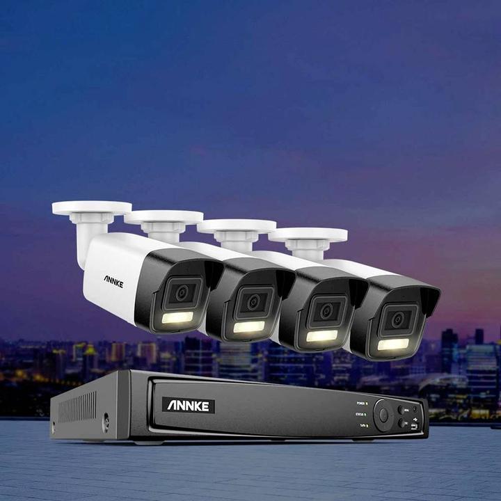 Produktbild Annke N48PAW+I91DD*4+2T LAN IP-Überwachungskamera-Set 8-Kanal mit 4 Kameras 409 (4096 x 3072 Pixel)