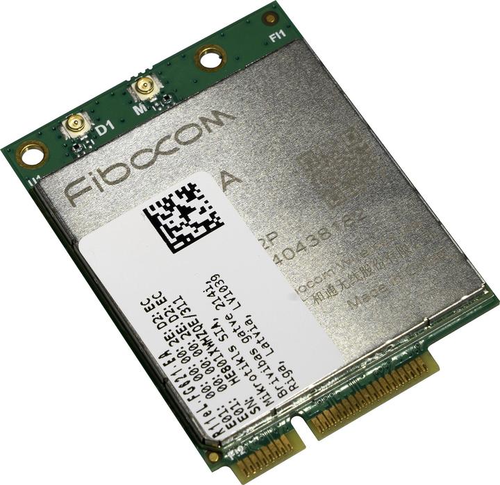 Actual product image MikroTik R11EL-FG621-EA -, 3G/4G/LTE miniPCi-e card with 2 x u.FL connectors for I