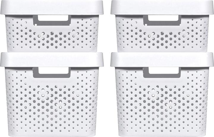 Produktbild Curver INFINITY RECYCLING Boxen mit Lochmuster 2x (35.5 x 26.5 x 22 cm, 50.10 l)