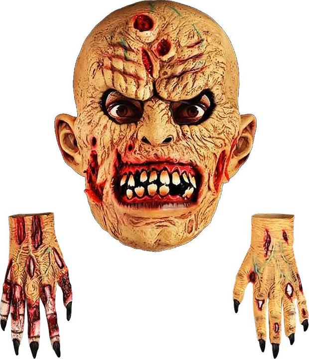 Scream Machine Erwachsene Halloween Zombie Maske & Hände