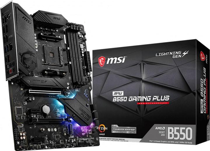 Actual product image MSI MPG B550 GAMING PLUS (AM4, AMD B550, ATX)