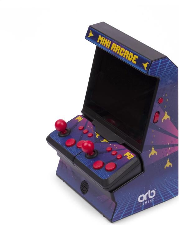 Immagine prodotto ORB - Mini Arcade Machine mit Dual-Controller - inkl. 300x 8-bit Spielen