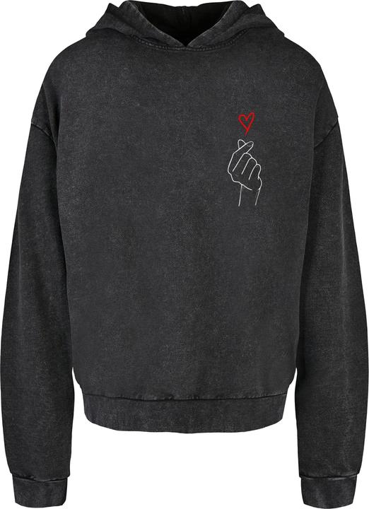 Produktbild Merchcode K Heart Acid Washed Oversized Hoody - 187693 (L)