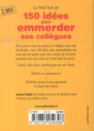 Produktbild 150 idées pour emmerder ses collègues (Französisch, Gaulet Laurent, 2024)