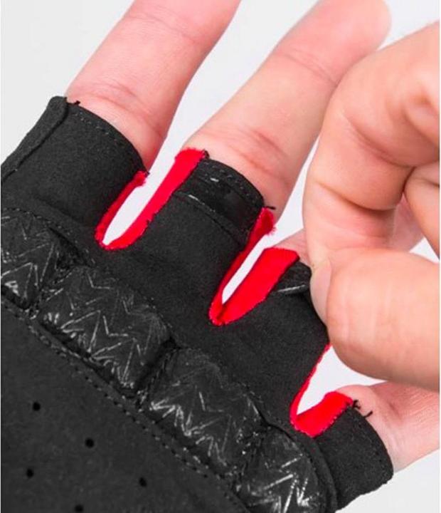 Produktbild Rockbros S169BR M cycling gloves with gel inserts - black and red (M)