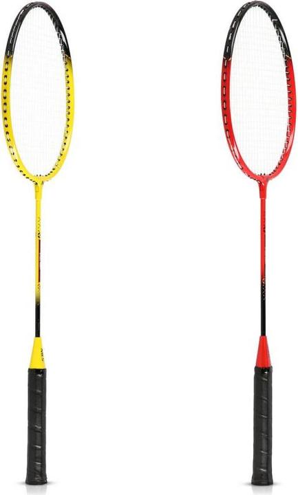 Immagine prodotto Nils NRZ264 Set badminton in alluminio 4 racchette 3 frecce a molla 600x60cm custodia rete