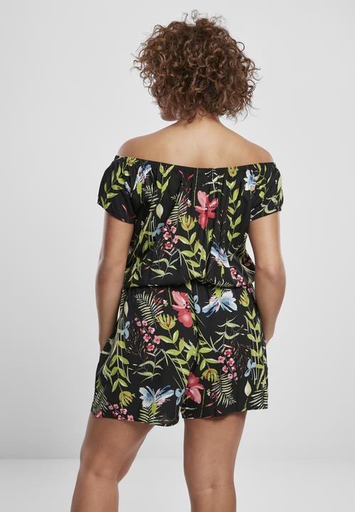 Image du produit Urban Classics Ladies AOP Off Shoulder Short Jumpsuit (XS)