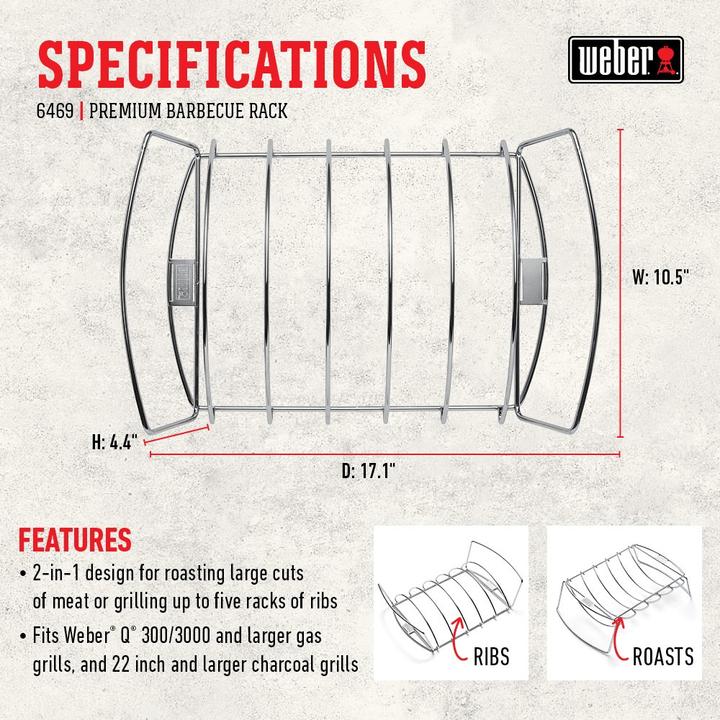 Actual product image Weber Spare Rib Holder