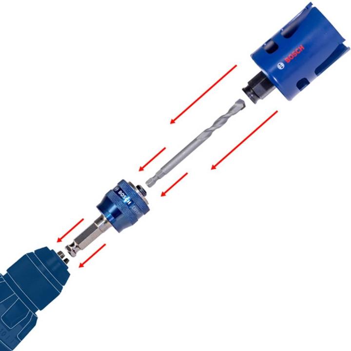 Actual product image Bosch Professional Zubehör PRO Multi Material PC Plus hole saw set, 11 pcs. (25, 32, 54, 60, 68, 76, 86 mm, 40 millimetres)