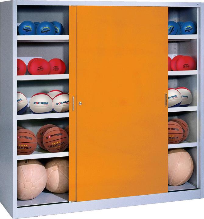 Produktbild C+P Ballschrank (HxBxT: 195x120x50 cm, mit Vollblech-Schiebetüren, Typ 4)