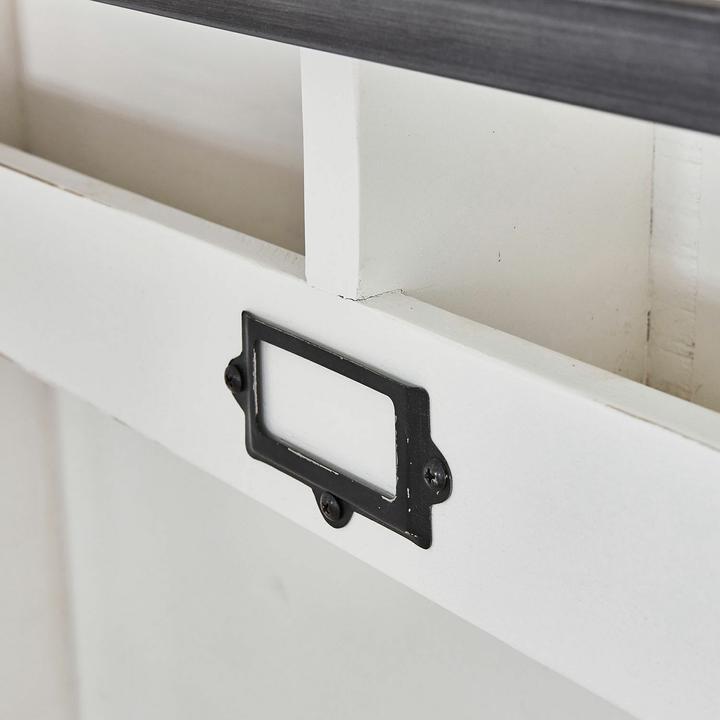 Image du produit Loberon Porte coulissante Besançon blanc/noir